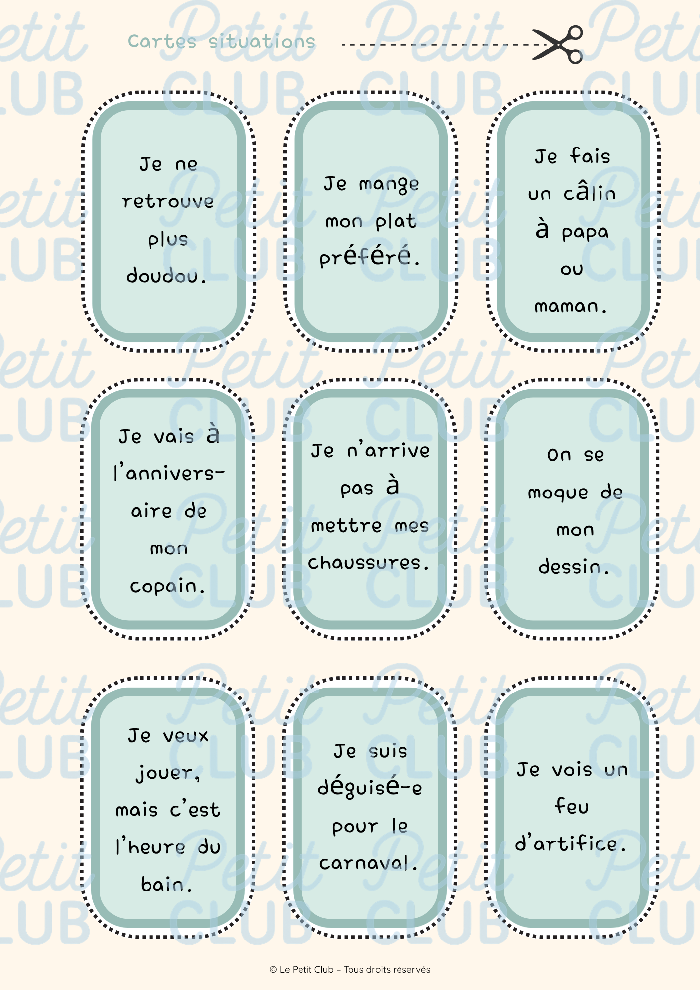Mini Kit émotion 3-4ans